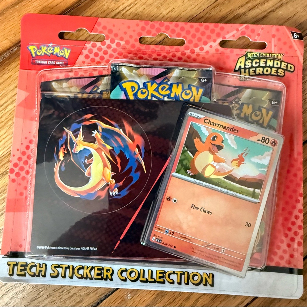 Mega Evolution: Ascended Heroes Tech Sticker Collection - Charmander